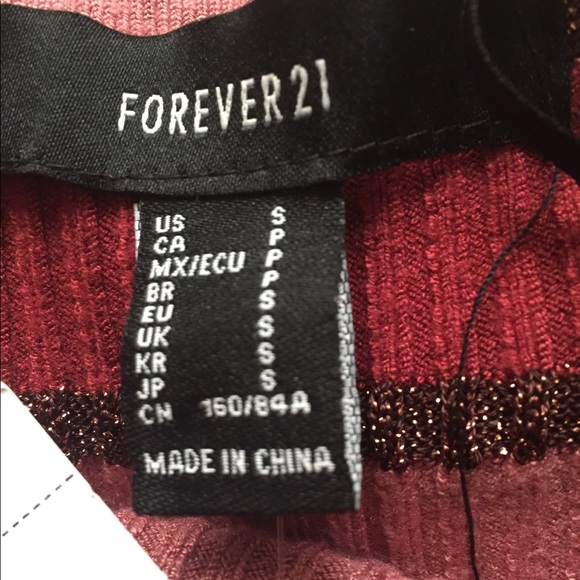 Metallic Stripe Tube Top. - Picture 5 of 5